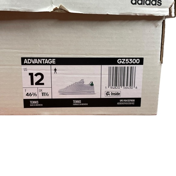 Men’s Adidas Advantage 2.0 tennis shoes. Cloudfoam technology. Size 12. New! - Picture 14 of 14